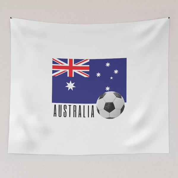 Item preview,  Flag of Australia with a Football designed and sold by Frasmosa.