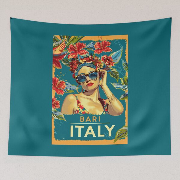 Item preview, A Vintage Travel Illustration of Bari - Italy designed and sold by GoodOldVintage.