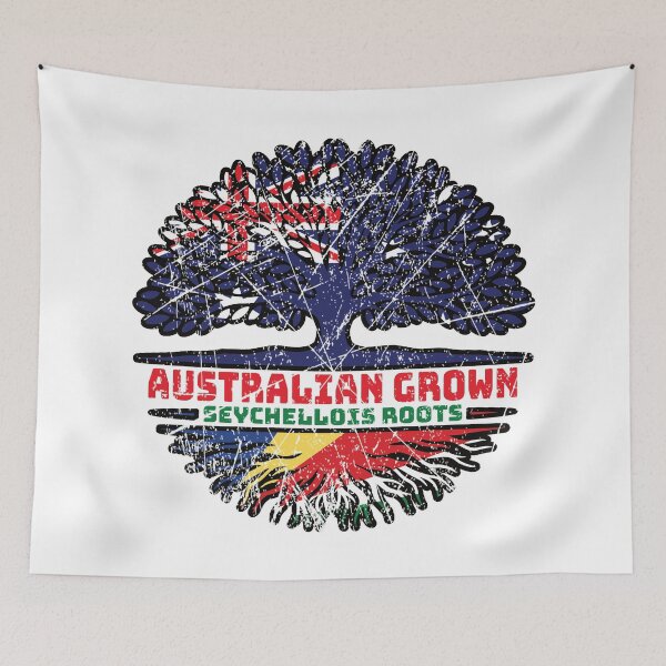 Item preview, Seychelles Seychellois Australian Australia Tree Roots Flag designed and sold by FlagX.