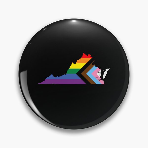 Item preview, Virginia Progress Pride Flag - LGBTQ Rainbow Flag designed and sold by shaggylocks.