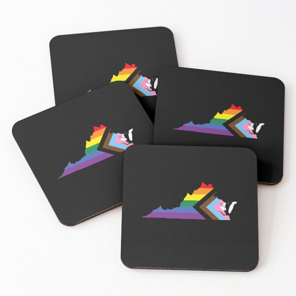 Item preview, Virginia Progress Pride Flag - LGBTQ Rainbow Flag designed and sold by shaggylocks.