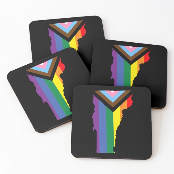 Artikelvorschau, Vermont Progress Pride Flag - LGBTQ-Regenbogenflagge entworfen und verkauft von shaggylocks.