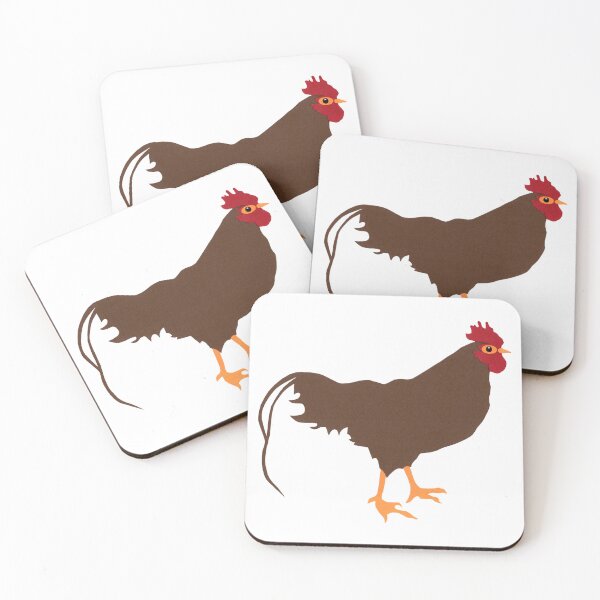 Item preview, Rooster Brown Chicken with Red Comb Hand Cut from Paper designed and sold by Susan Prolman.