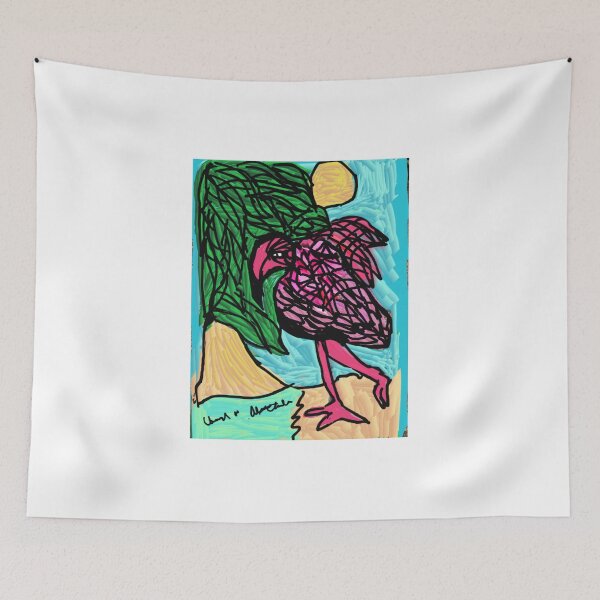 Item preview, Flamingo on the Beach  designed and sold by Cheryl Altschuler.