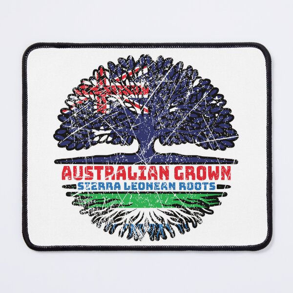 Item preview, Sierra Leone Sierra Leonean Australian Australia Tree Roots Flag designed and sold by FlagX.