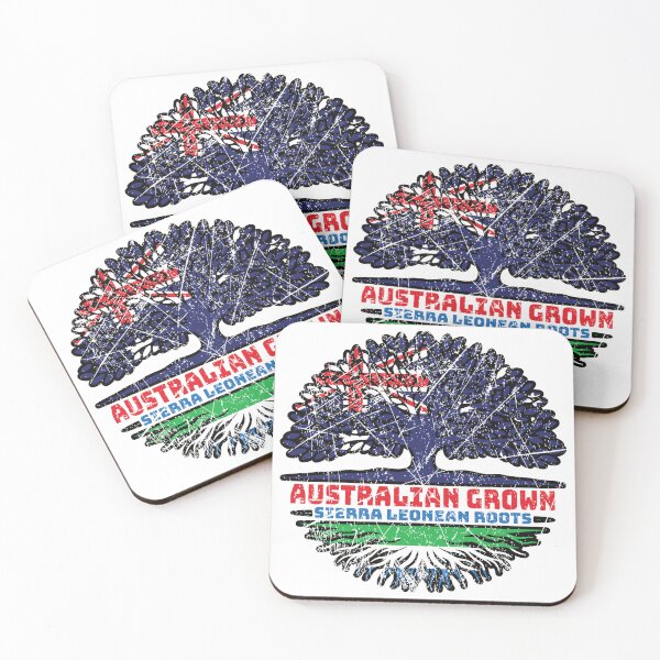 Item preview, Sierra Leone Sierra Leonean Australian Australia Tree Roots Flag designed and sold by FlagX.