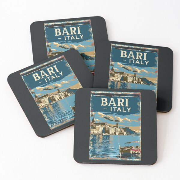 Item preview, A Vintage Travel Illustration of Bari - Italy designed and sold by GoodOldVintage.