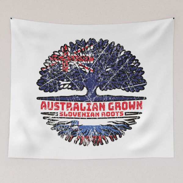 Item preview, Slovenia Slovenian Australian Australia Tree Roots Flag designed and sold by FlagX.