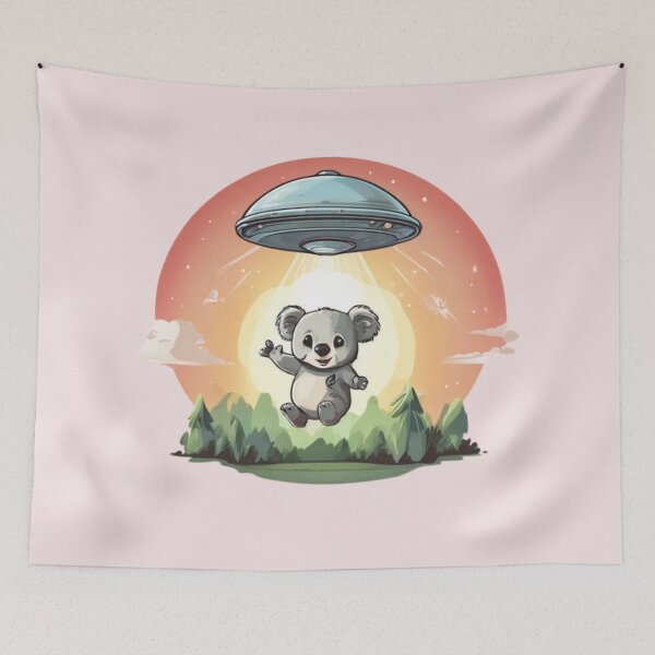 Item preview, Funny Koala abduction designed and sold by Planetporridge.