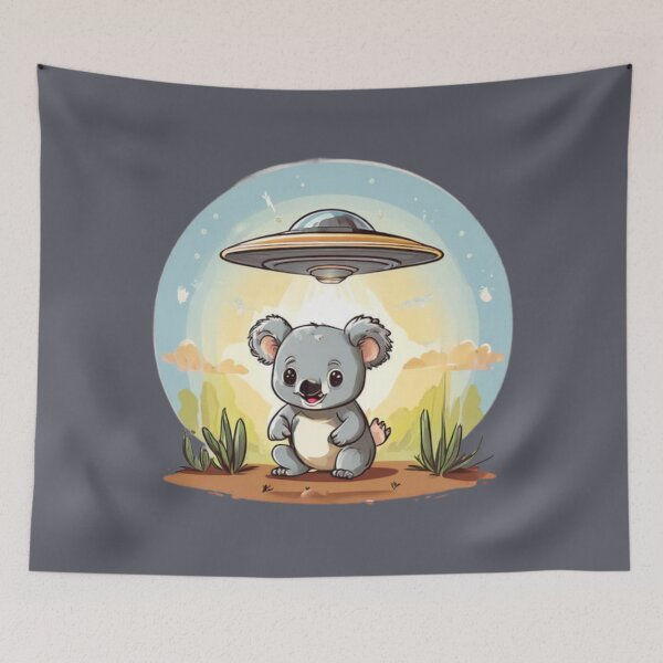Item preview, Cute Koala abduction designed and sold by Planetporridge.