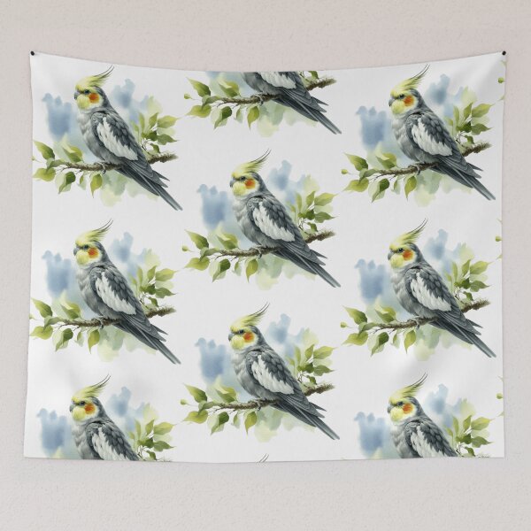 Item preview, Watercolour cockatiel  designed and sold by Maddiisbirds.