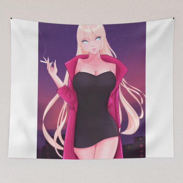 Item preview, Hermosa chica rubia con abrigo rojo designed and sold by skedel88.