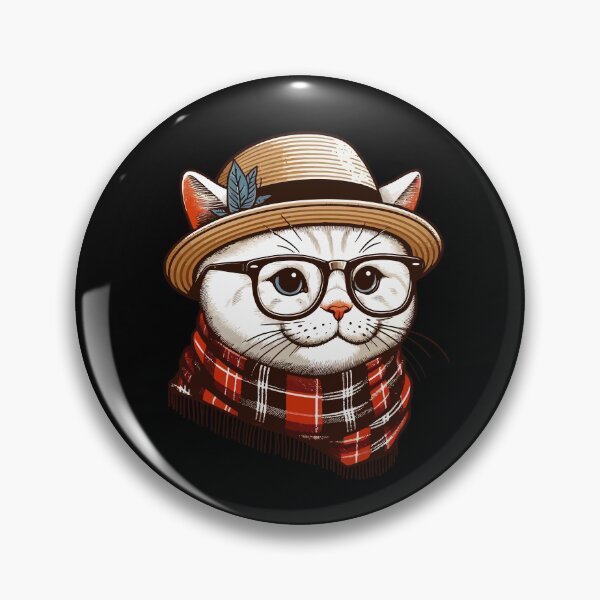 Item preview, Hipster Cat designed and sold by Ikibrai.