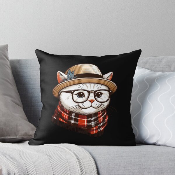 Item preview, Hipster Cat designed and sold by Ikibrai.