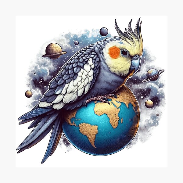 Item preview, God cockatiel  designed and sold by Maddiisbirds.
