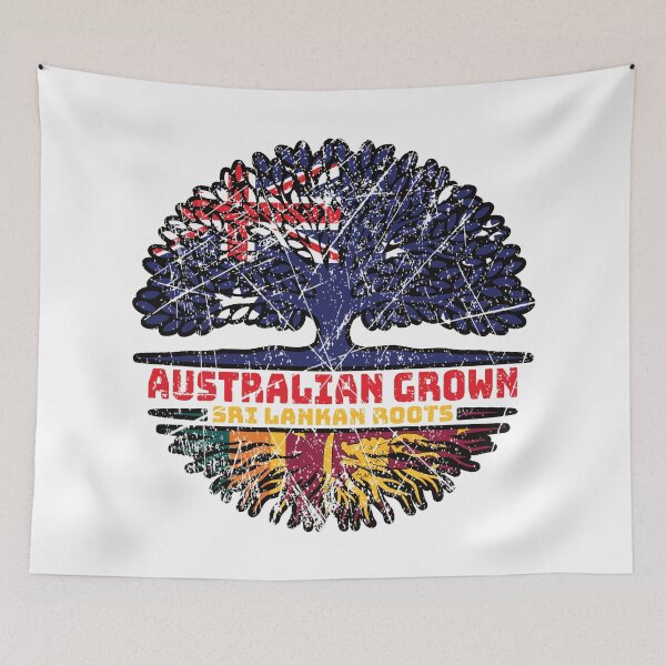 Item preview, Sri Lanka Sri Lankan Australian Australia Tree Roots Flag designed and sold by FlagX.