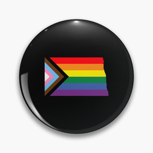 Item preview, North Dakota Progress Pride Flag - LGBTQ Rainbow Flag designed and sold by shaggylocks.