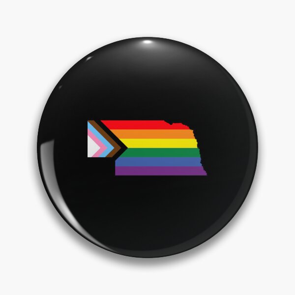 Item preview, Nebraska Progress Pride Flag - LGBTQ Rainbow Flag designed and sold by shaggylocks.