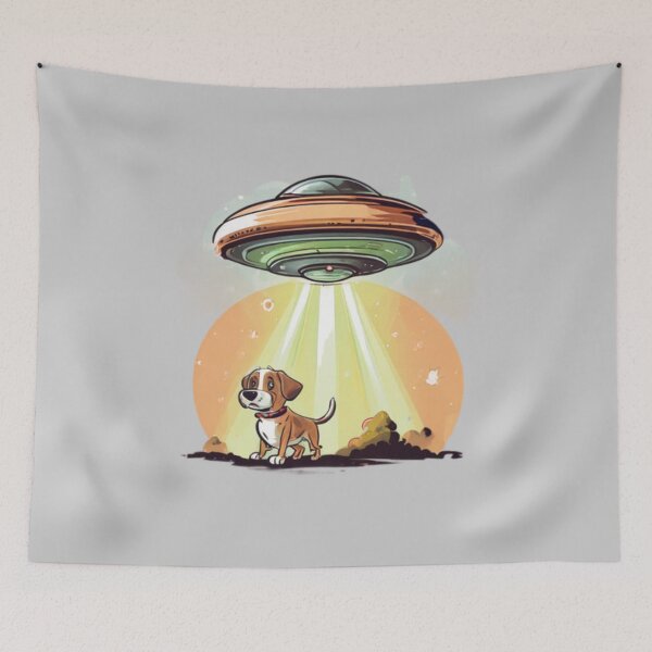 Item preview, Dog Abduction Art designed and sold by Planetporridge.