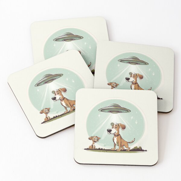 Item preview, Funny Dog Abduction designed and sold by Planetporridge.