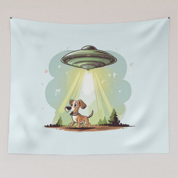 Item preview, Aliens abducting a Dog designed and sold by Planetporridge.