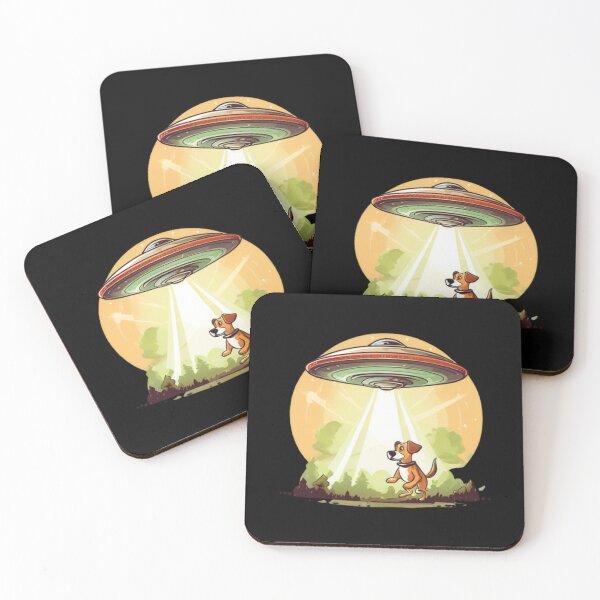 Item preview, UFO abducting a Dog designed and sold by Planetporridge.