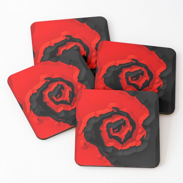 Item preview, 3D Red and Black Swirl Pattern designed and sold by TheRulerofEarth.