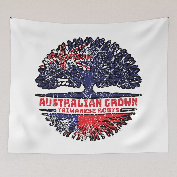Item preview, Taiwan Taiwanese Australian Australia Tree Roots Flag designed and sold by FlagX.