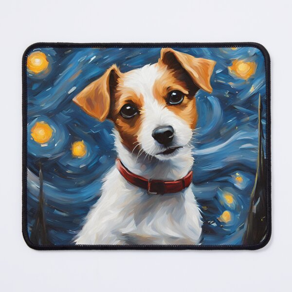 Item preview, Jack Russel With Collar Painting Print designed and sold by LarkaArt.