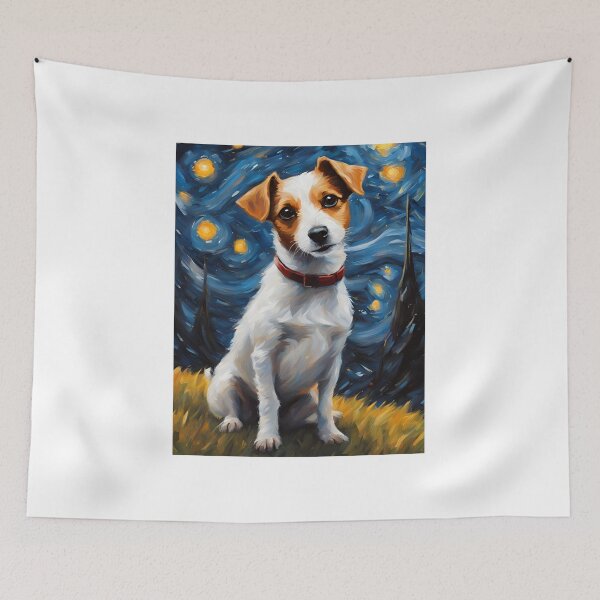 Item preview, Jack Russel With Collar Painting Print designed and sold by LarkaArt.