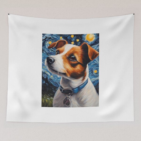 Item preview, Cute Jack Russel Painting Print designed and sold by LarkaArt.