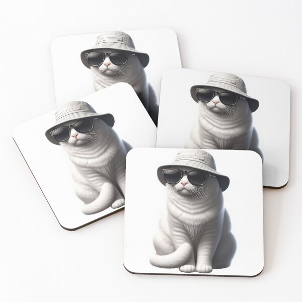 Item preview, Collection of Cute Bucket Hat Cat and Sunglasses T-Shirt Designs #2 designed and sold by The Breathtaking You.