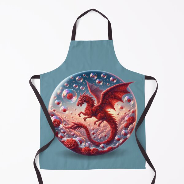 Item preview, Enchanted Rose Dragon: Surreal Fantasy Art Print designed and sold by Queueka.