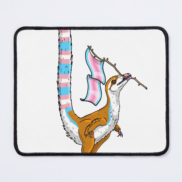 Item preview, Trans Sinosauropteryx Holding a Transfem Flag designed and sold by Julianne Kiely.