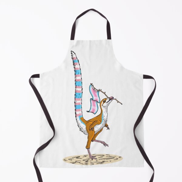 Item preview, Trans Sinosauropteryx Holding a Transfem Flag designed and sold by Julianne Kiely.