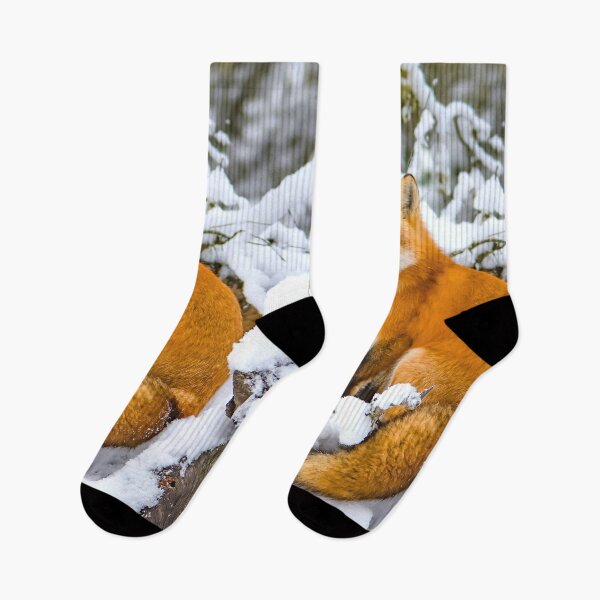 Item preview, Red Fox chilling in snow designed and sold by MorningFive.