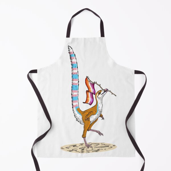 Item preview, Trans Sinosauropteryx Holding a Lesbian Flag designed and sold by Julianne Kiely.