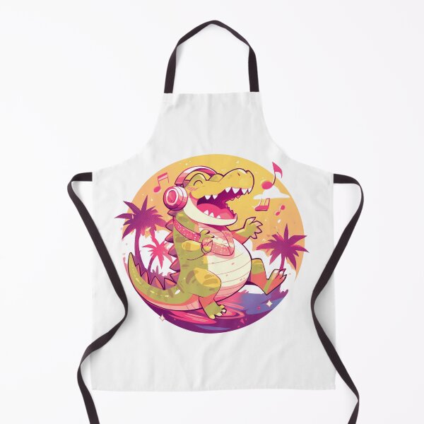 Item preview, Cute Crocodile Listening to Music designed and sold by SMARTKIT DESIGNAGENCY.