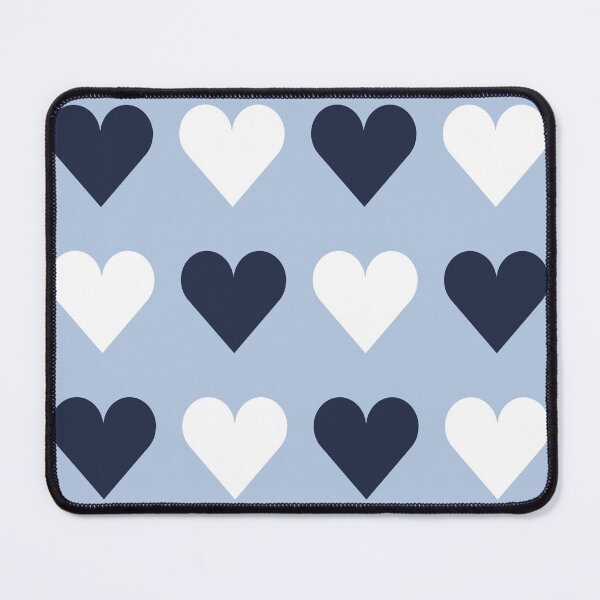 Item preview, Large NAVY BLUE, WHITE & ALICE BLUE HEARTS designed and sold by RachelMacht.