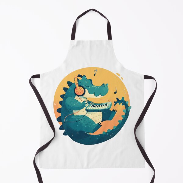 Item preview, Cute Crocodile Listening to Music designed and sold by SMARTKIT DESIGNAGENCY.