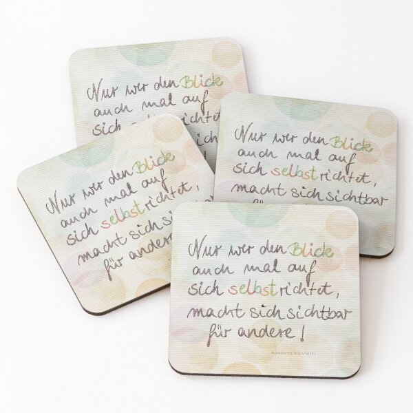 Item preview, Proverbs, saying: Only those who focus on themselves make themselves visible to others. designed and sold by kasperskonfetti.