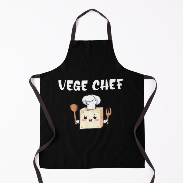 Item preview, VEGE CHEF Vegetarian Cute Tofu Kitchen Men Women designed and sold by NoMoreColor.