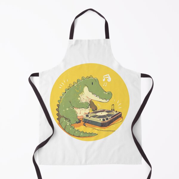 Item preview, Cute Crocodile Listening to Music designed and sold by SMARTKIT DESIGNAGENCY.
