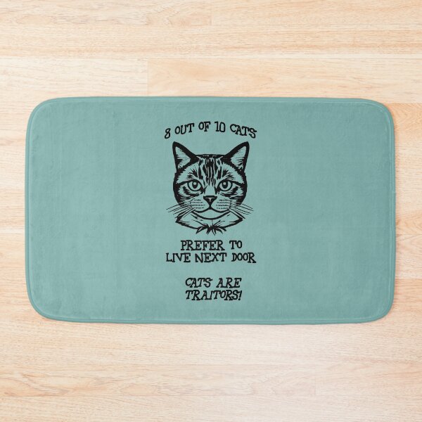 Item preview, 8 out of 10 cats prefer to live next door (black) designed and sold by SolidEarthArt.