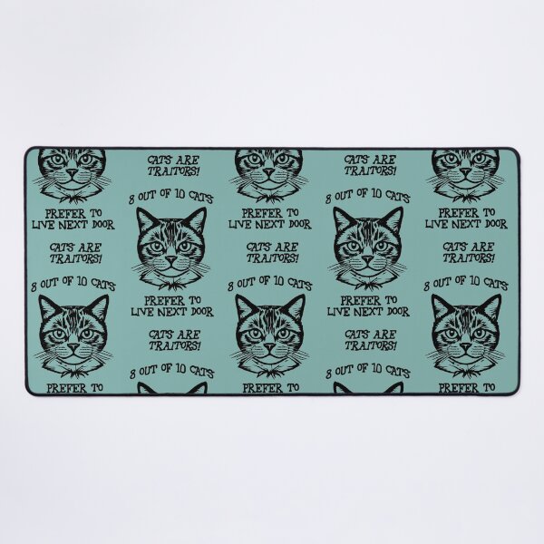 Item preview, 8 out of 10 cats prefer to live next door (black) designed and sold by SolidEarthArt.