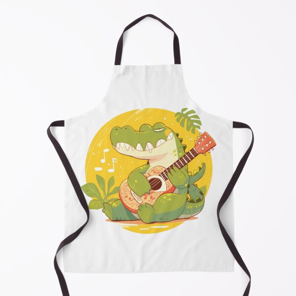 Item preview, Cute Crocodile Listening to Music designed and sold by SMARTKIT DESIGNAGENCY.