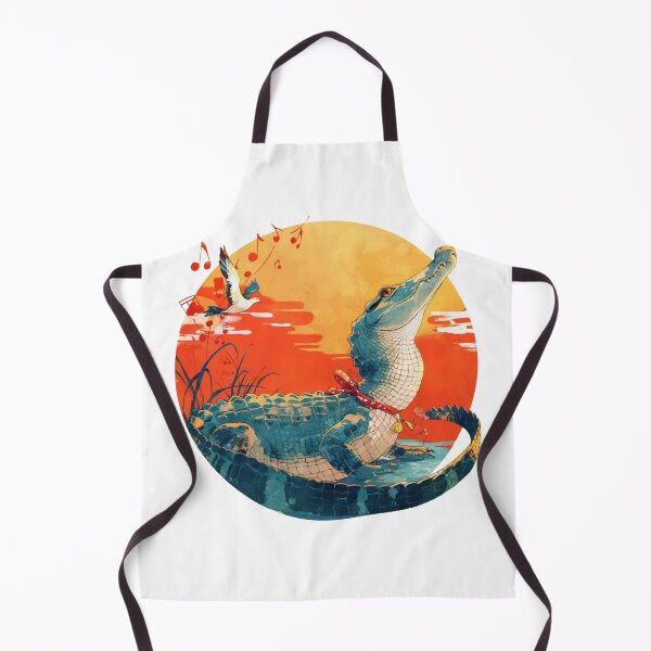 Item preview, Cute Crocodile Listening to Music designed and sold by SMARTKIT DESIGNAGENCY.