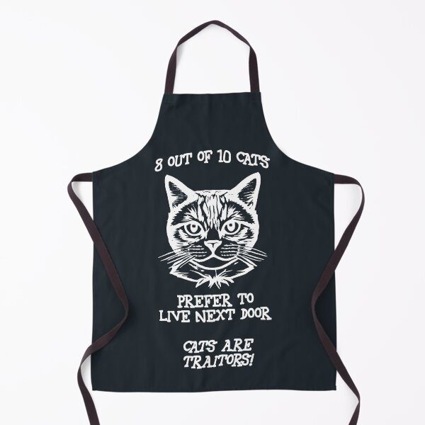 Item preview, 8 out of 10 cats prefer to live next door (white) designed and sold by SolidEarthArt.