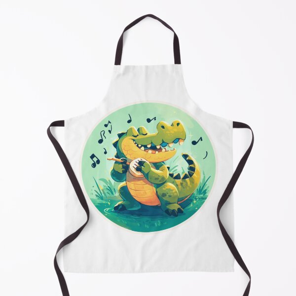 Item preview, Cute Crocodile Listening to Music designed and sold by SMARTKIT DESIGNAGENCY.