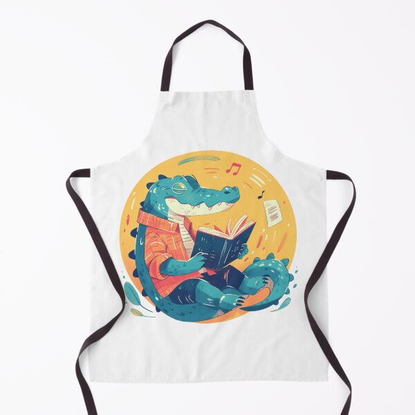 Item preview, Cute Crocodile Listening to Music designed and sold by SMARTKIT DESIGNAGENCY.